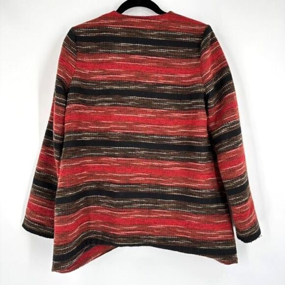 Jack by BB Dakota‎ southwest Tweed Blazer Jacket Red Black Small western - Picture 2 of 9